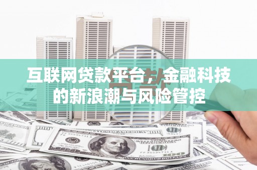 天等互联网贷款平台，金融科技的新浪潮与风险管控
