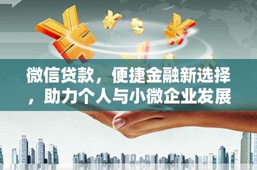 天等微信贷款，便捷金融新选择，助力个人与小微企业发展