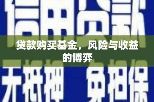 天等贷款购买基金，风险与收益的博弈