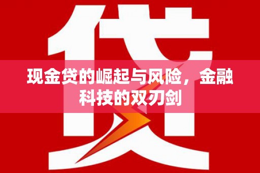天等现金贷的崛起与风险，金融科技的双刃剑