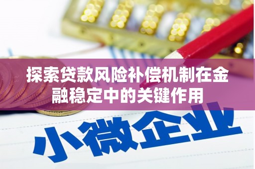 天等探索贷款风险补偿机制在金融稳定中的关键作用
