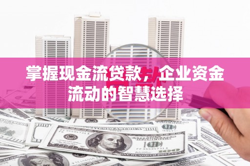 天等掌握现金流贷款，企业资金流动的智慧选择