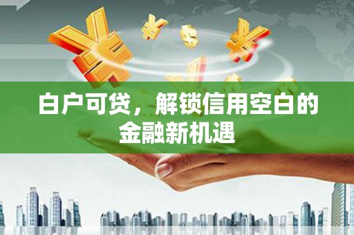 天等白户可贷，解锁信用空白的金融新机遇