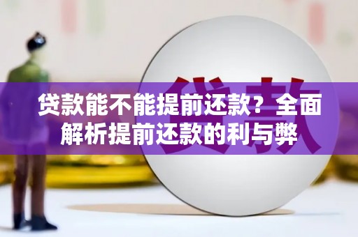 天等贷款能不能提前还款？全面解析提前还款的利与弊