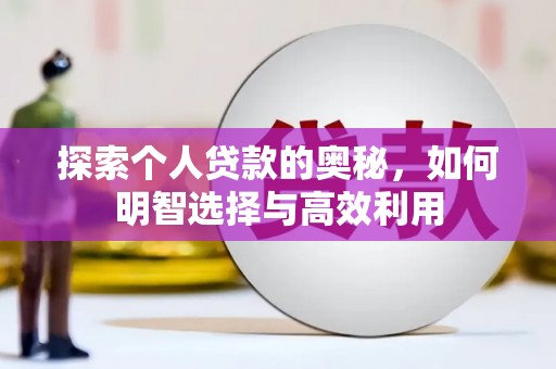 天等探索个人贷款的奥秘，如何明智选择与高效利用