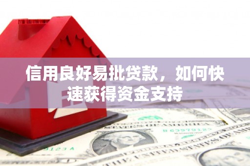 天等信用良好易批贷款，如何快速获得资金支持