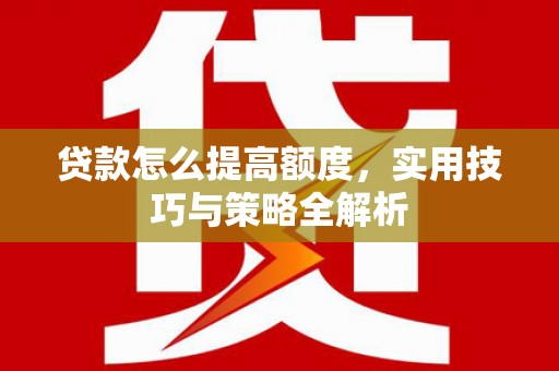 天等贷款怎么提高额度，实用技巧与策略全解析