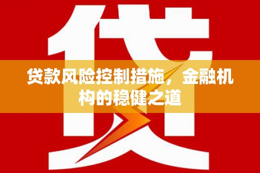 天等贷款风险控制措施，金融机构的稳健之道