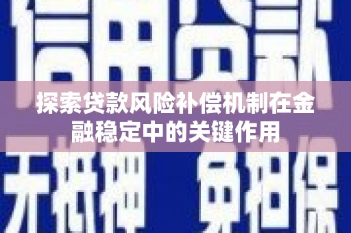 天等探索贷款风险补偿机制在金融稳定中的关键作用